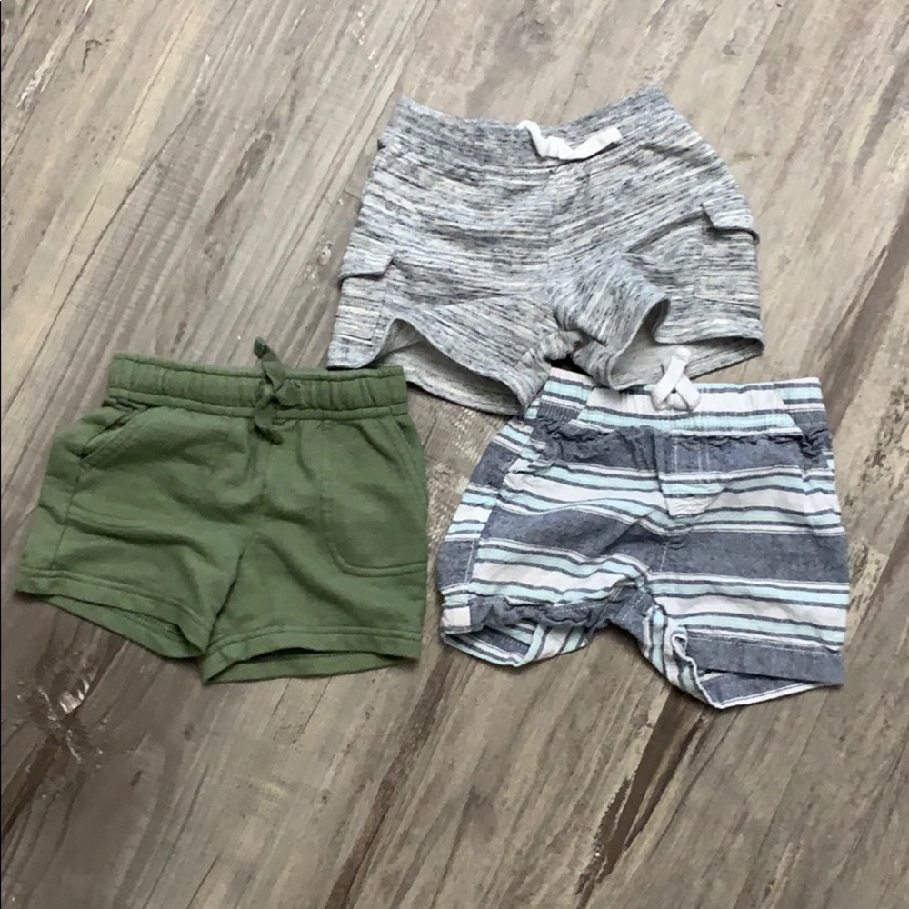 12 month shorts set lot of 3 boys